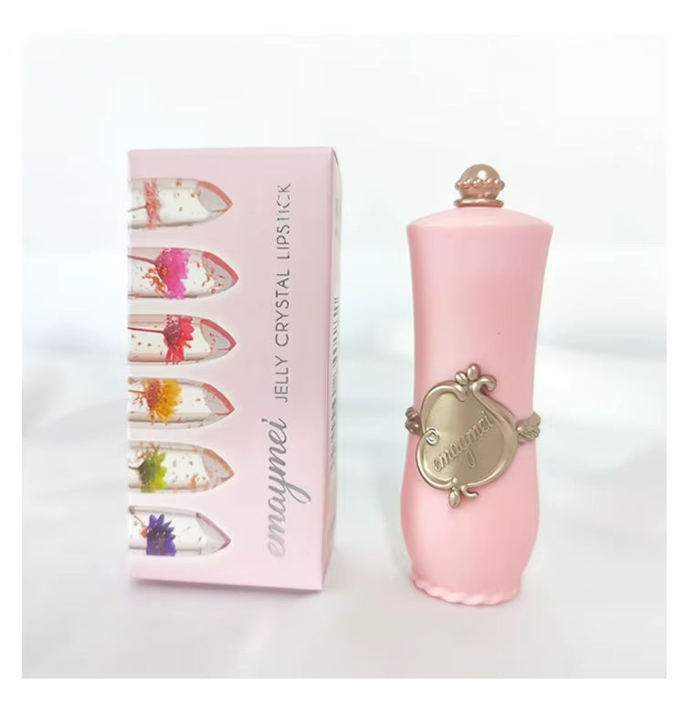 6-Color Transparent Moisturizing Jelly Color Changing Lipstick Temperature Changing Flower Lipstick