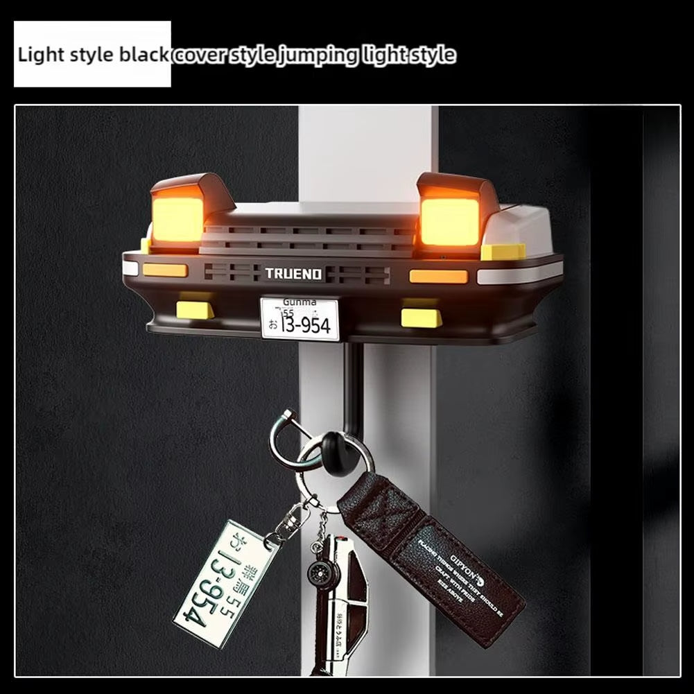 AE86 Car Headlight Key Holder Decor Creative Senior Key Hanger Wall-Mounted Home Key Hooks Room Wall Decoration Enthusiasts Gift